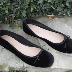 Doen Velvet Ballerina Slipper Size 37, 7 US
